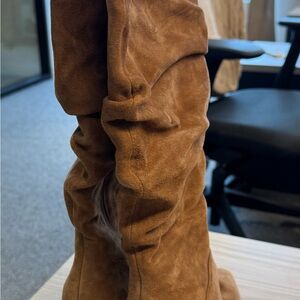 Vince Camuto Slouchy Tan Suede Boots